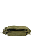 Iolanthe Borsa a tracolla da donna Vera pelle 1421-VERDE MILITARE Chiara Ferretti