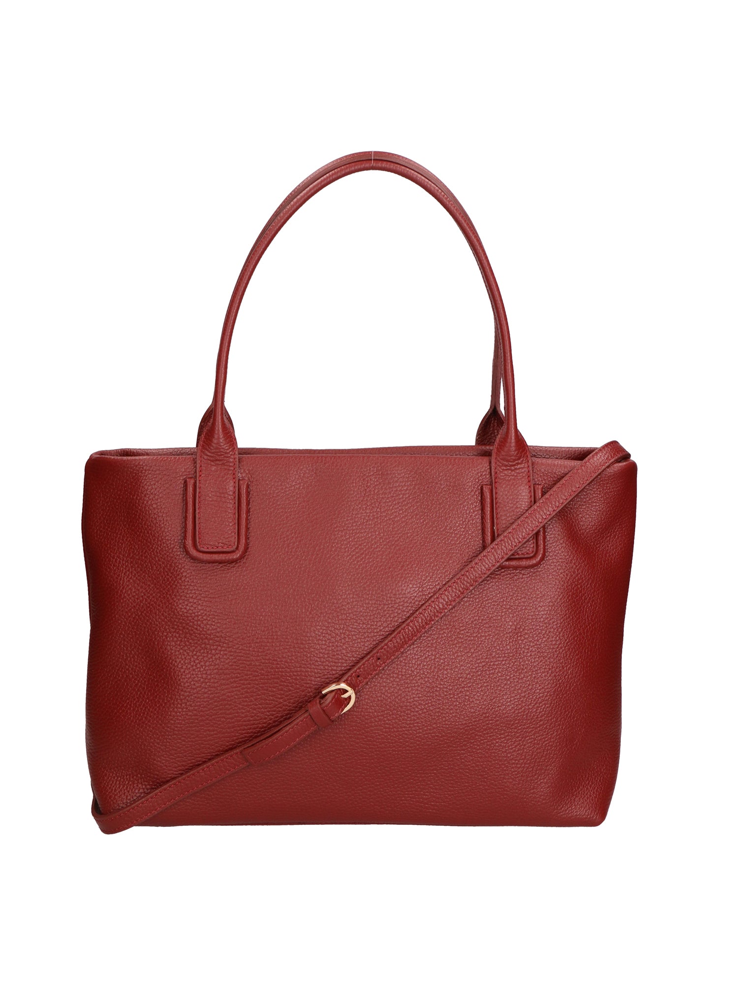 Lorena Borsa a spalla da donna Vera pelle 06506-D10 ROSSO SCURO Chiara Ferretti