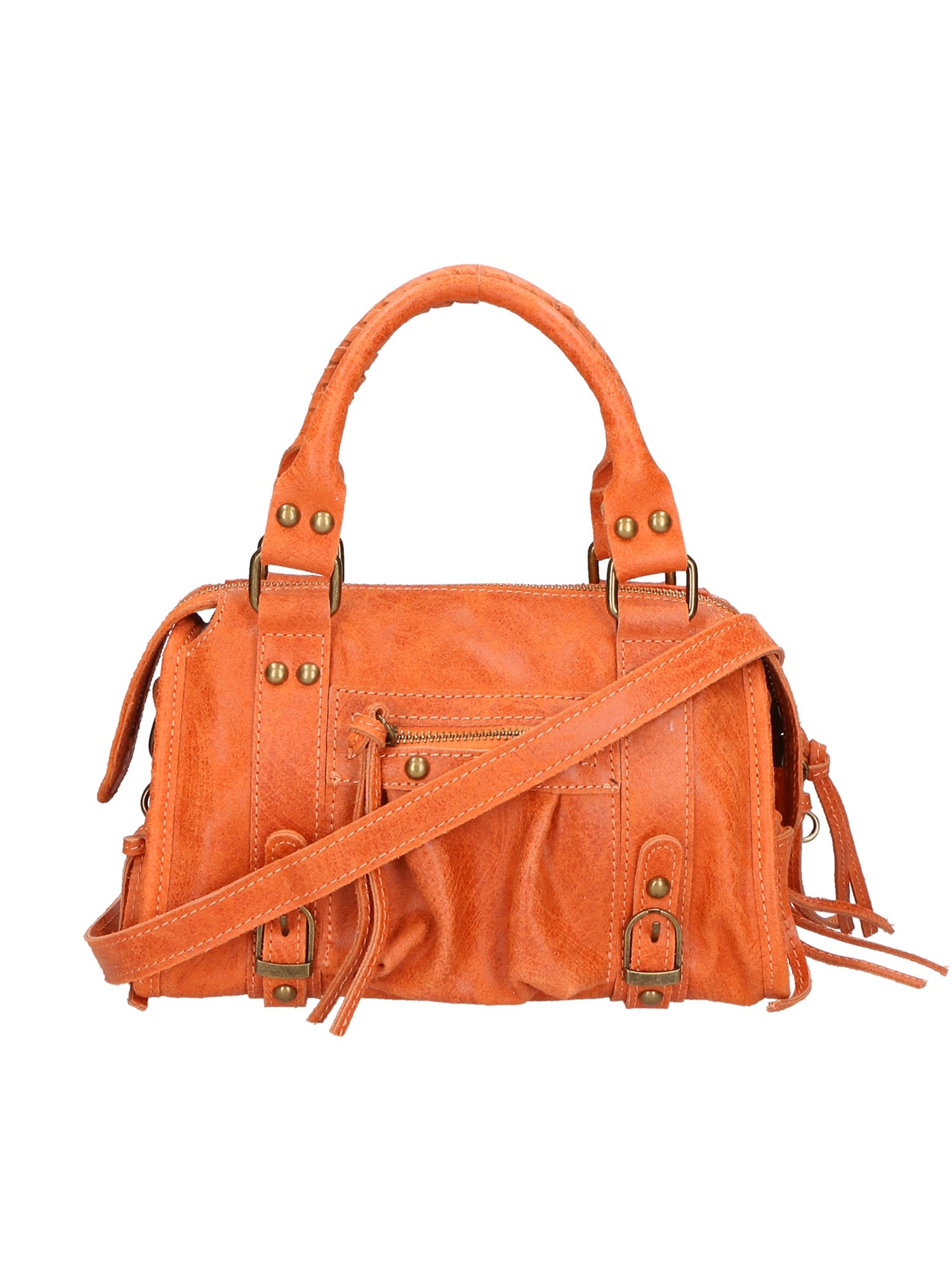 Erisia Borsa a spalla da donna Vera pelle 06091-ARANCIONE Chiara Ferretti