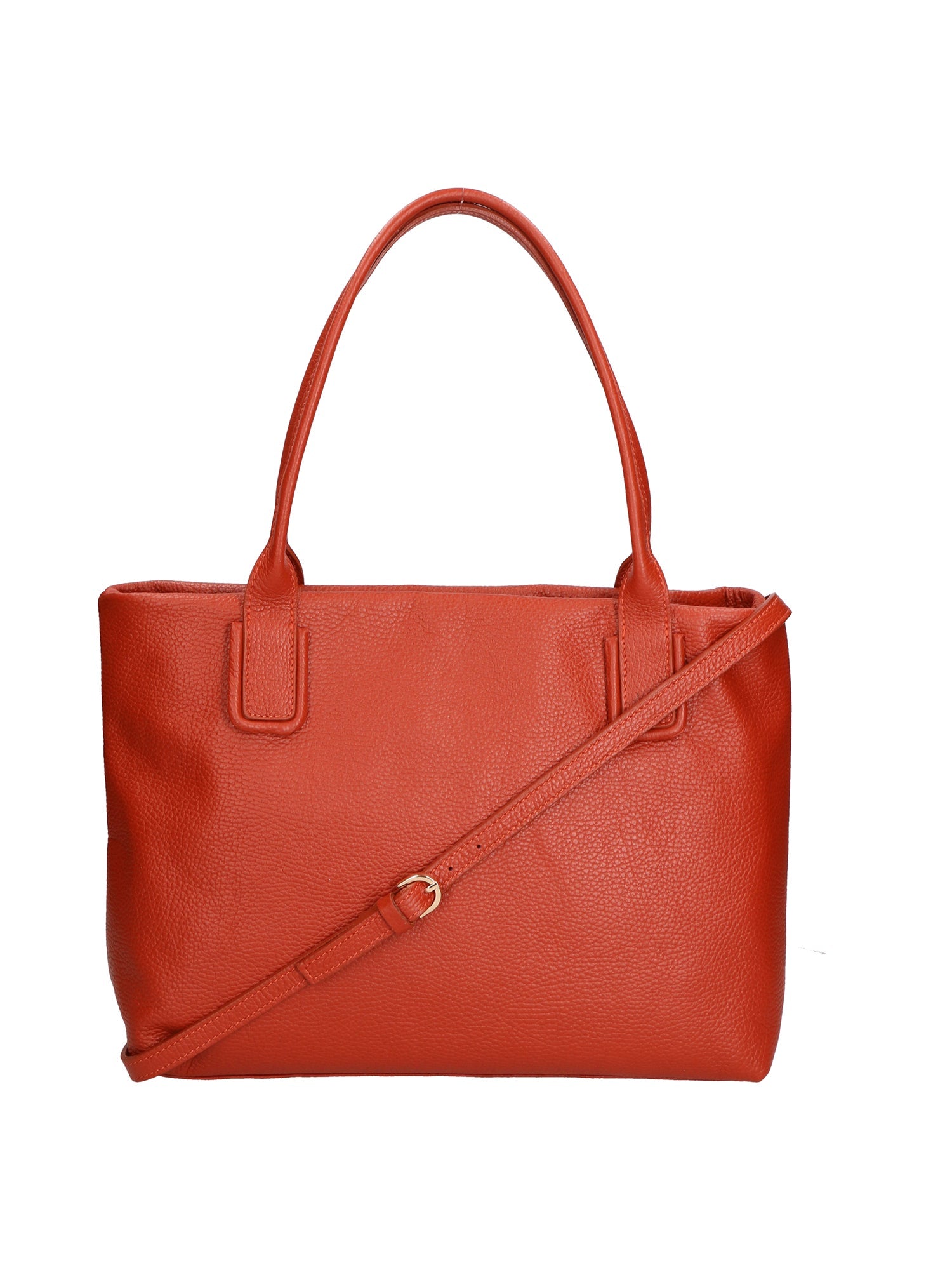 Lorena Borsa a spalla da donna Vera pelle 06506-D61 MATTONE Chiara Ferretti