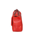 Edvige Borsa a spalla da donna Pelle Croco Stampata 80045-ROSSO RED Chiara Ferretti