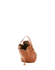 Borsa a secchiello unisex in vera pelle 100% cotone 4535-MIELE Alessia Firenze