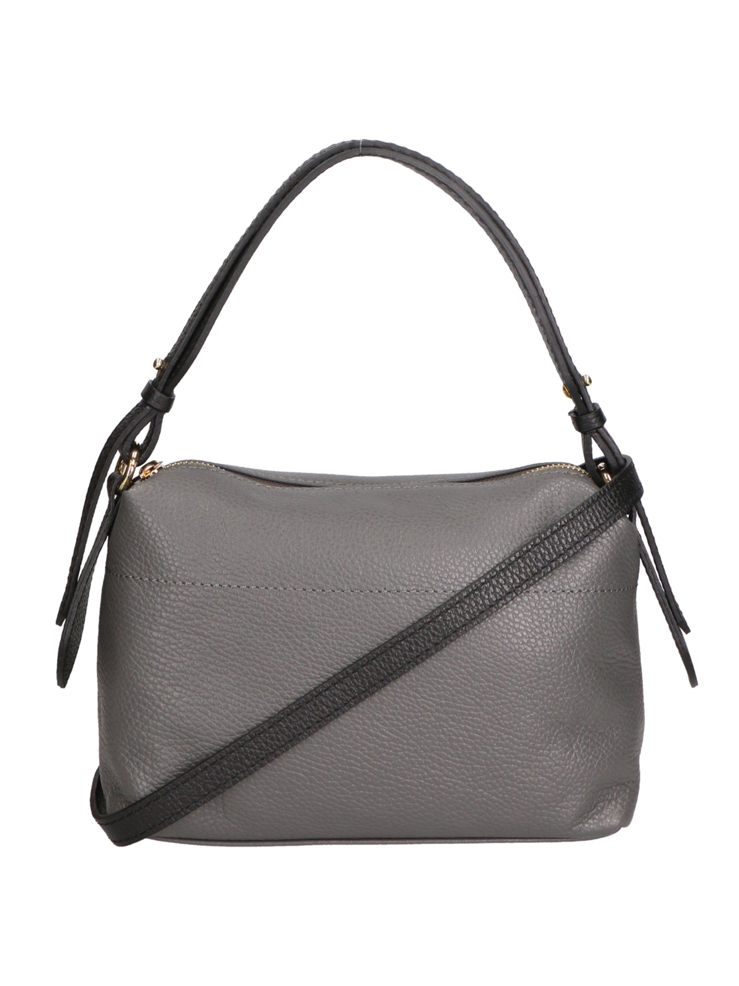 Vivienne Borsa a spalla da donna Vera pelle 06674-D27 CENERE + D28 NERO Chiara Ferretti