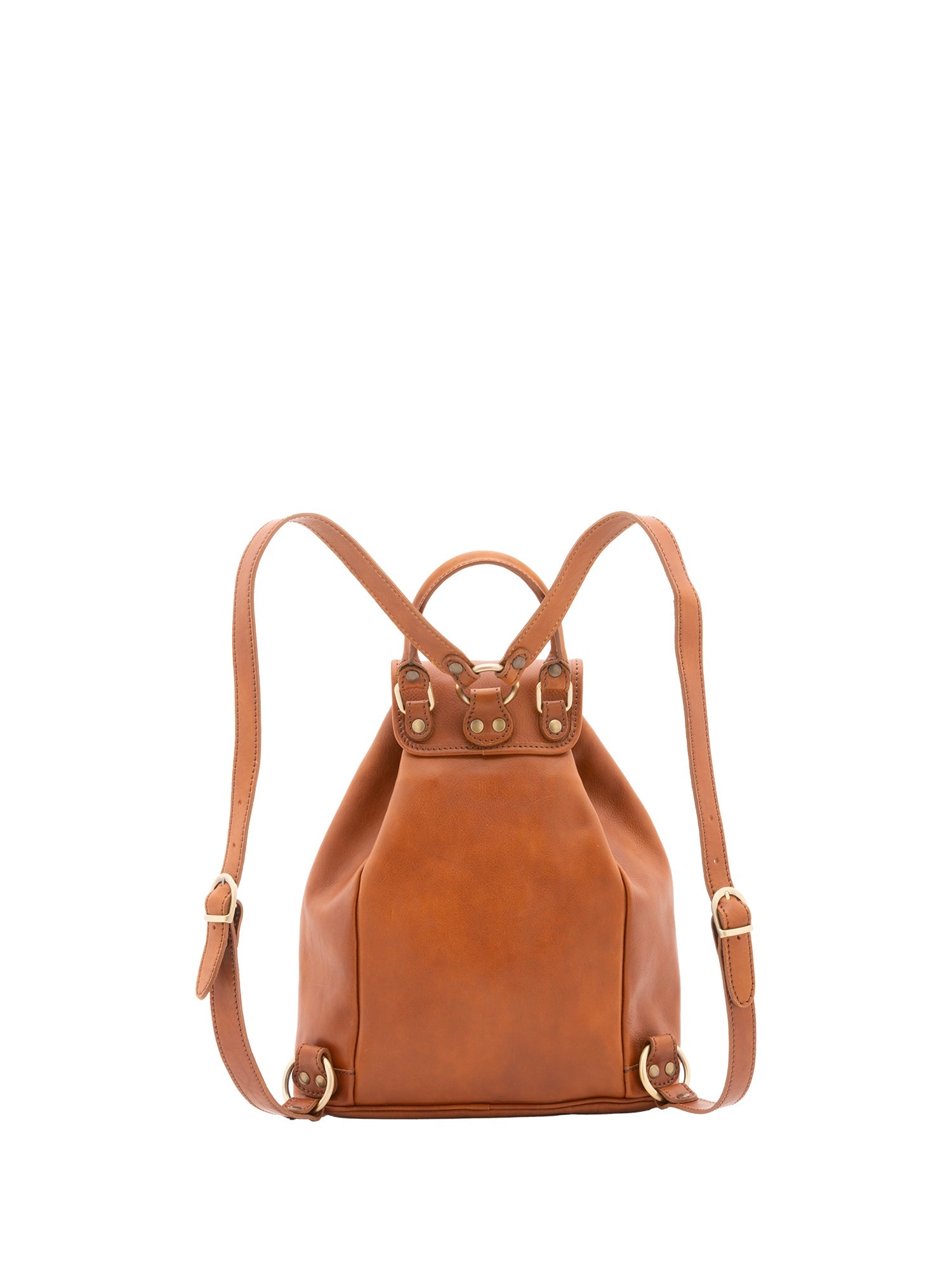 Zaino in vera pelle unisex Made in Italy 4030-MIELE Alessia Firenze