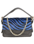 Aleide Borsa a mano da donna Vera pelle 04858-ZEBRA BLU Chiara Ferretti