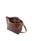 Borsa a mano unisex in vera pelle Made in Italy 4556-TESTA DI MORO Alessia Firenze