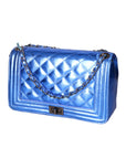 Azura Borsa a tracolla da donna Vera pelle 1138-BLU ELETTRICO Chiara Ferretti