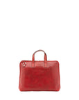 Borsa a mano unisex in vera pelle 100% cotone 4453-ROSSO Alessia Firenze