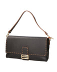 Walda Borsa a spalla da donna Vera pelle 06868-D28 NERO Chiara Ferretti