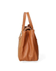 Ascoli Borsa a mano da donna Pelle stampata cocco 7718-D17 CUOIO SCURO Chiara Ferretti