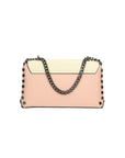 Vera pelle 8641-ROSA+BEIGE Borsa a tracolla da donna Evanthe Pro Chiara Ferretti