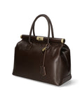 Federica Borsa a mano da donna Vera pelle 9106-TMORO DARK BROWN Chiara Ferretti