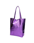 Genny Damen-Schultertasche aus echtem Leder, hergestellt in Italien, 36 x 40 x 11 cm