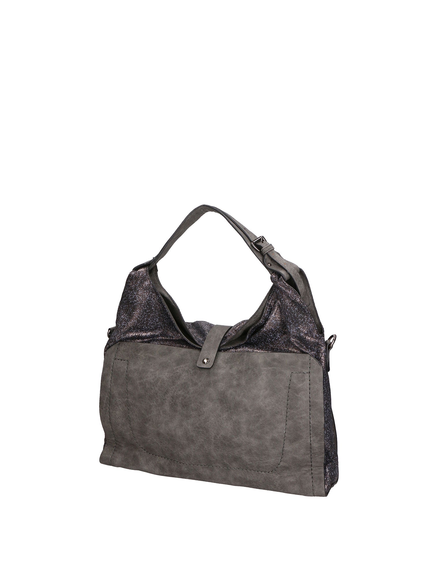 Edera Elite Borsa a spalla da donna Vera pelle LK0247-GRIGIO Chiara Ferretti