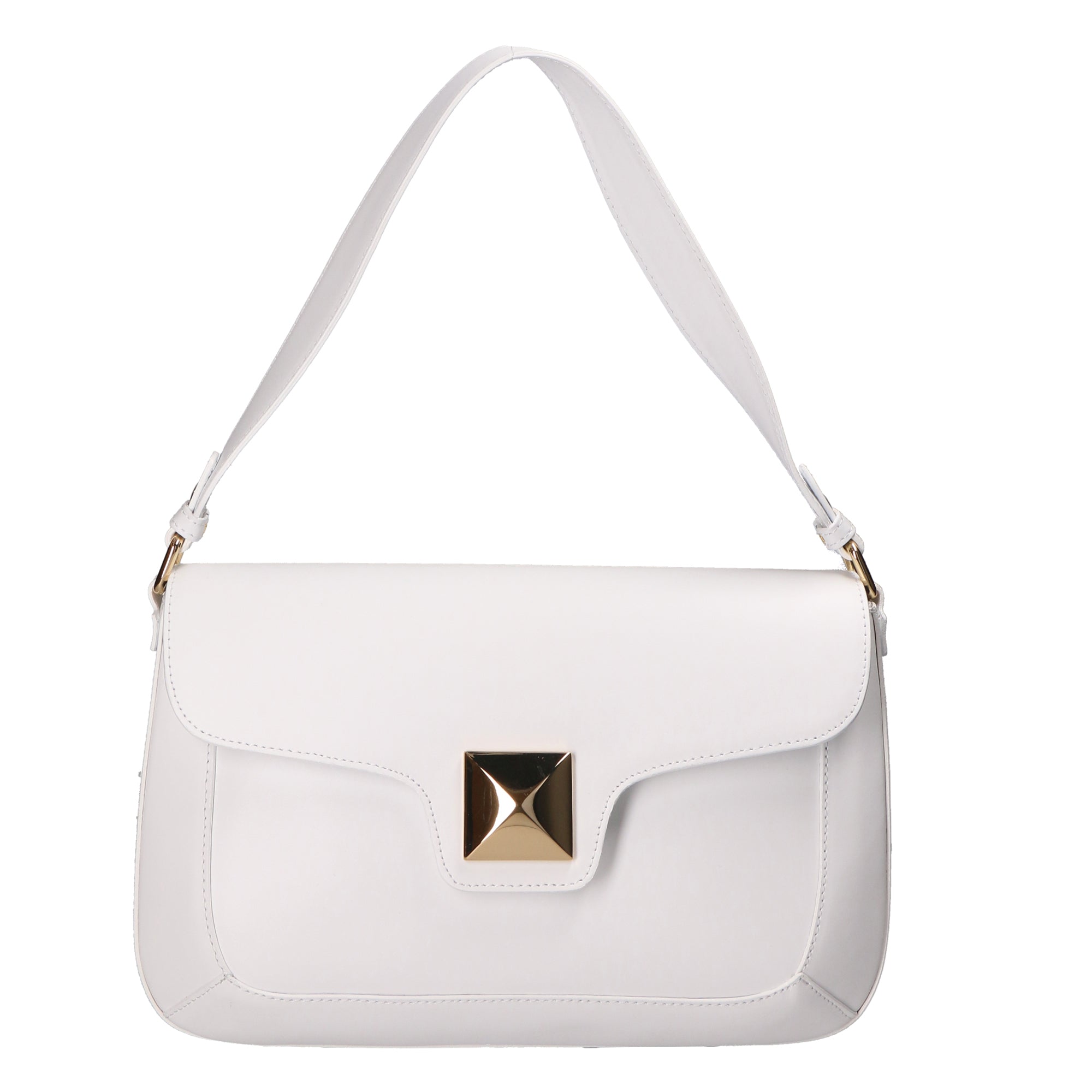 Astrea Borsa a spalla da donna 100% pelle 06015-L101 BIANCO Chiara Ferretti