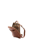 Zaino unisex in vera pelle Made in Italy 100% cotone 4057-MARRONE Alessia Firenze