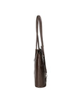 Fabiola Borsa a spalla da donna 100% pelle 9039-TMORO DARK BROWN Chiara Ferretti