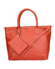 Sylvie Unisex-Handtasche aus echtem Leder, hergestellt in Italien, 34 x 30 x 9 cm