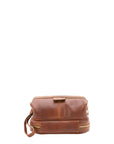 Pochette unisex in vera pelle Made in Italy 4424-MARRONE Alessia Firenze