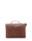 Borsa a mano unisex in vera pelle Made in Italy 4576-TESTA DI MORO Alessia Firenze