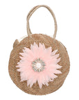 Karen Borsa a mano da donna Paglia intrecciata 88121-ROSA Chiara Ferretti