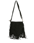 Solana Borsa a tracolla da donna Vera pelle 1518-NERO Chiara Ferretti