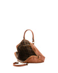 Borsa a mano unisex in vera pelle Made in Italy 4540-MIELE Alessia Firenze