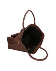 Wladimira Damen-Schultertasche aus echtem Leder, hergestellt in Italien, 43 x 33 x 9 cm
