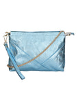 Giorgia Damen-Clutch aus echtem Leder, hergestellt in Italien, 19 x 27 x 2 cm