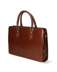 Fabrizia Borsa a mano da donna Vera pelle 9047-MARRONE BROWN Chiara Ferretti