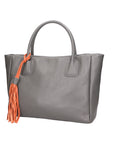 Rosalie Borsa a spalla da donna 100% pelle 06503-D27 GRIGIO SCURO Chiara Ferretti