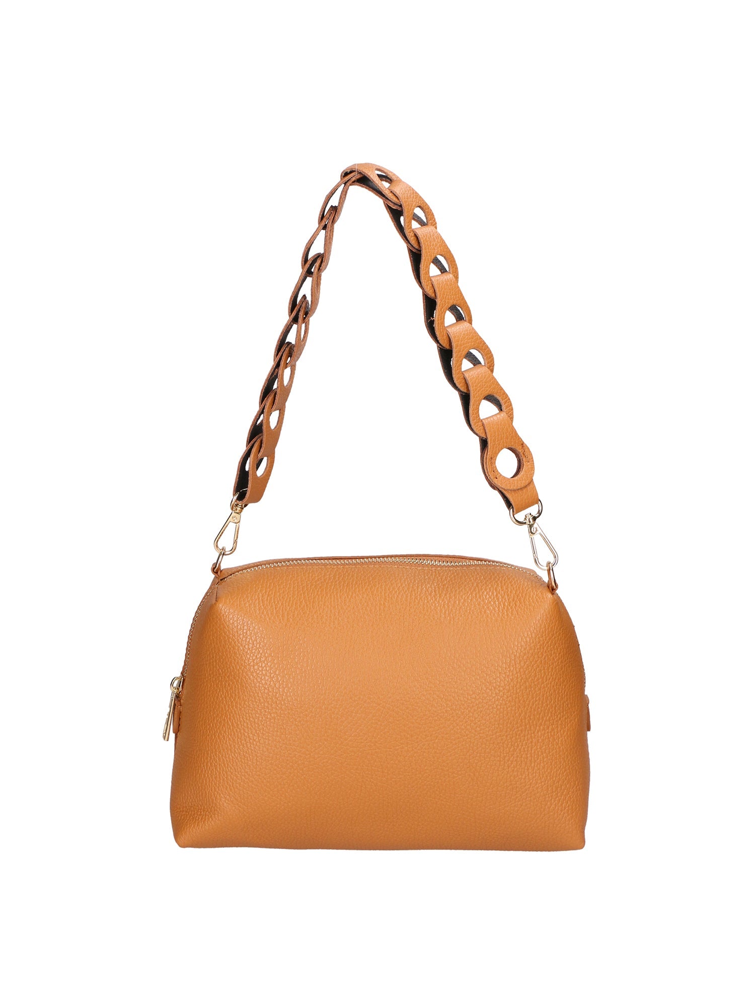 Livia Borsa a spalla da donna Vera pelle 06443-CUOIO COGNAC Chiara Ferretti