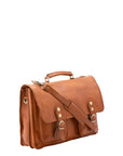 Borsa a mano unisex vera pelle Made in Italy 4015-MIELE Alessia Firenze
