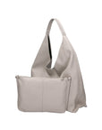 Ginger Borsa a spalla da donna Vera pelle 05788-D86 GRIGIO PERLA Chiara Ferretti