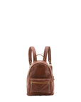 Zaino unisex in vera pelle 100% cotone 4460-MARRONE Alessia Firenze