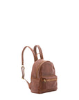 Zaino unisex in vera pelle 100% cotone 4460-MARRONE Alessia Firenze