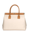 Aleria Borsa a mano da donna Vera pelle 8005-D37 LATTE D44 CUOIO Chiara Ferretti