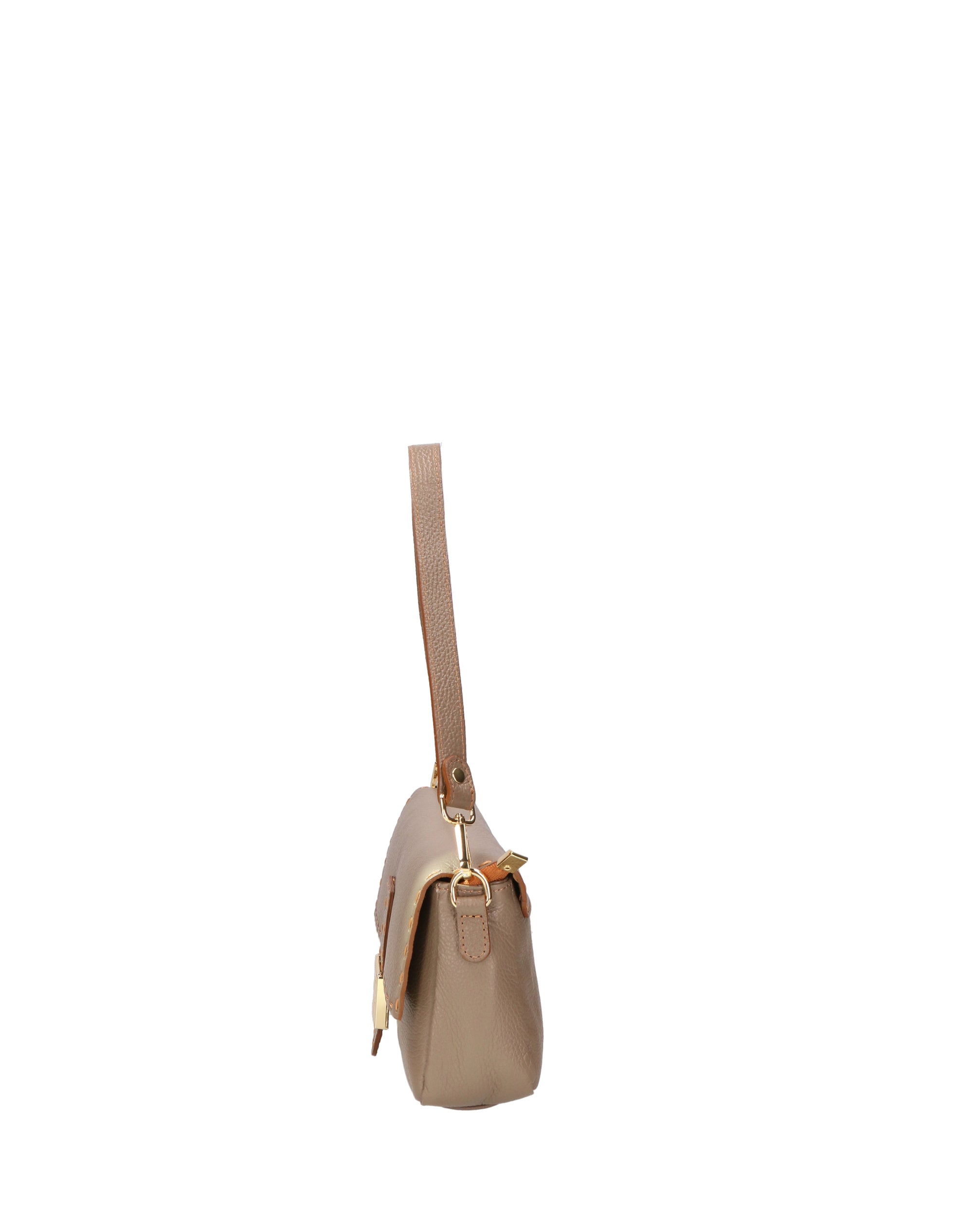 Wally Borsa a spalla da donna Vera pelle 06869-D40 TAUPE Chiara Ferretti