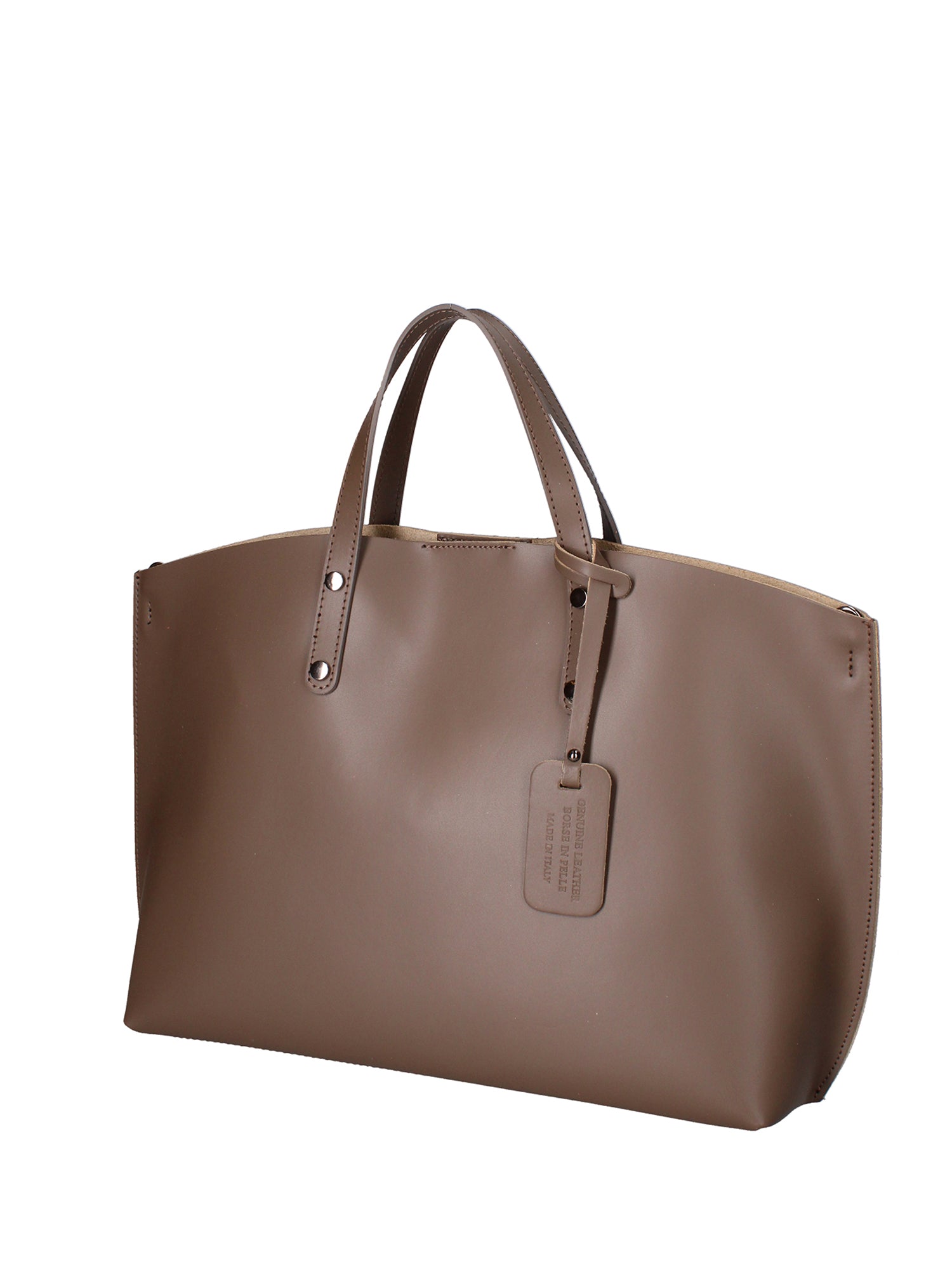 Lumena Borsa a mano da donna Vera pelle 2094-L134 TAUPE SCURO Chiara Ferretti