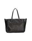 Lorella Borsa a spalla da donna Vera pelle croco 06499-019 NERO Chiara Ferretti