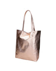 Genny Damen-Schultertasche aus echtem Leder, hergestellt in Italien, 36 x 40 x 11 cm