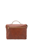 Borsa a mano unisex in vera pelle Made in Italy 4576-MARRONE Alessia Firenze
