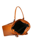 Fortunata Borsa a mano da donna Vera pelle 9119-CUOIO COGNAC Chiara Ferretti