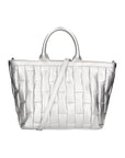 Olivia Borsa a mano da donna 100% pelle KAN 05-ARGENTO Chiara Ferretti
