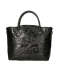 Enza Damenhandtasche aus echtem Leder, hergestellt in Italien, 27 x 32 x 13 cm