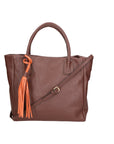 Verdiana Borsa a mano da donna Vera Pelle 06505-D223 cioccolato Chiara Ferretti