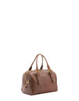 Borsa a bauletto unisex in vera pelle 100% cotone 4528-TESTA DI MORO Alessia Firenze