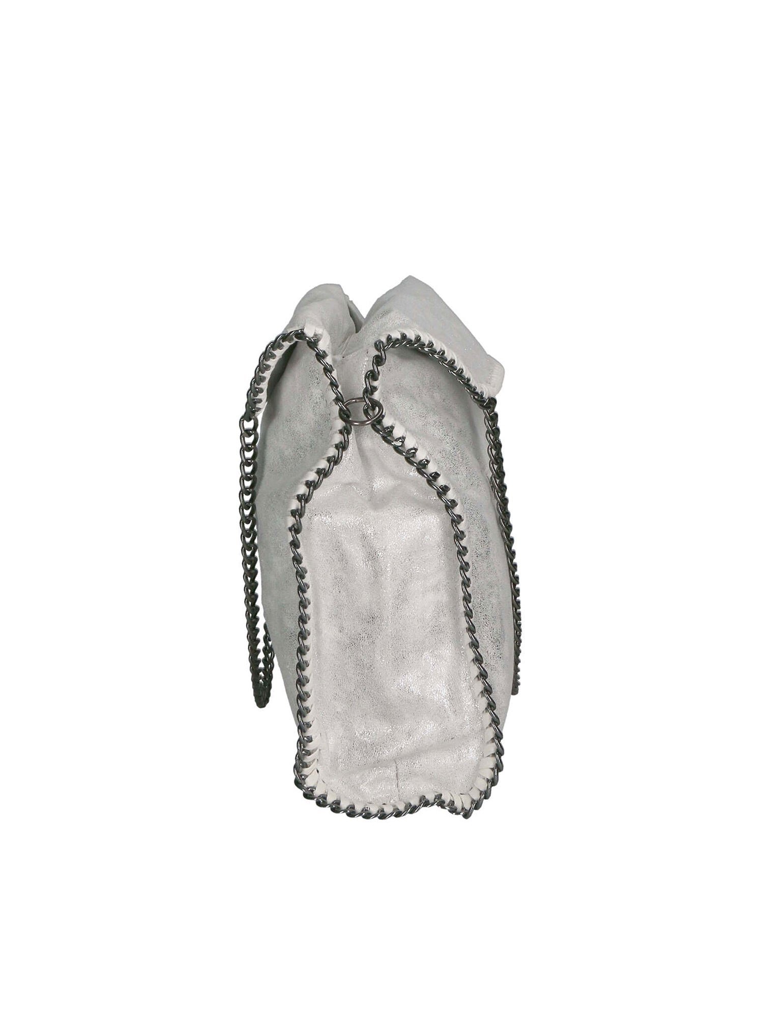 Willelmina Borsa a spalla da donna 100% PU Leather N-9606-BIANCO Chiara Ferretti