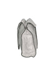 Willelmina Borsa a spalla da donna 100% PU Leather N-9606-BIANCO Chiara Ferretti