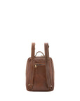 Zaino unisex in vera pelle Made in Italy 100% cotone 4057-TESTA DI MORO Alessia Firenze